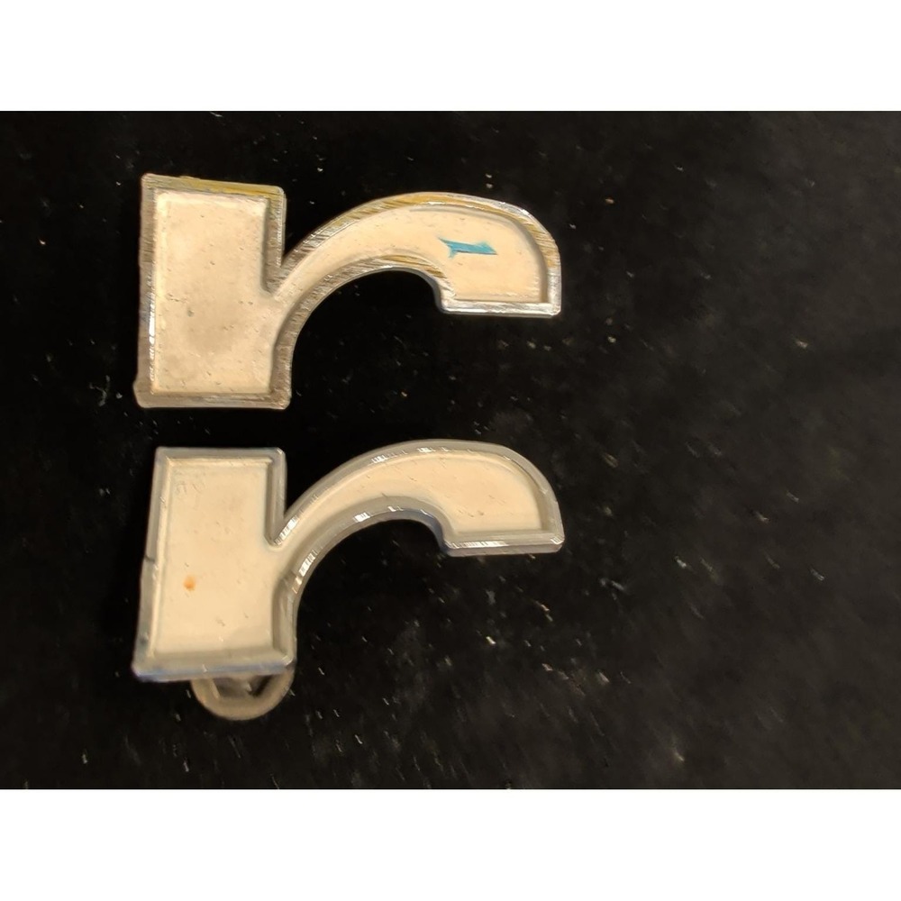 1967 Camaro RS‎ Fender Emblem Letter "R" Pair OEM 3899876 Rally Sport (2pcs)